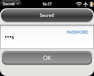Initial Password Entry